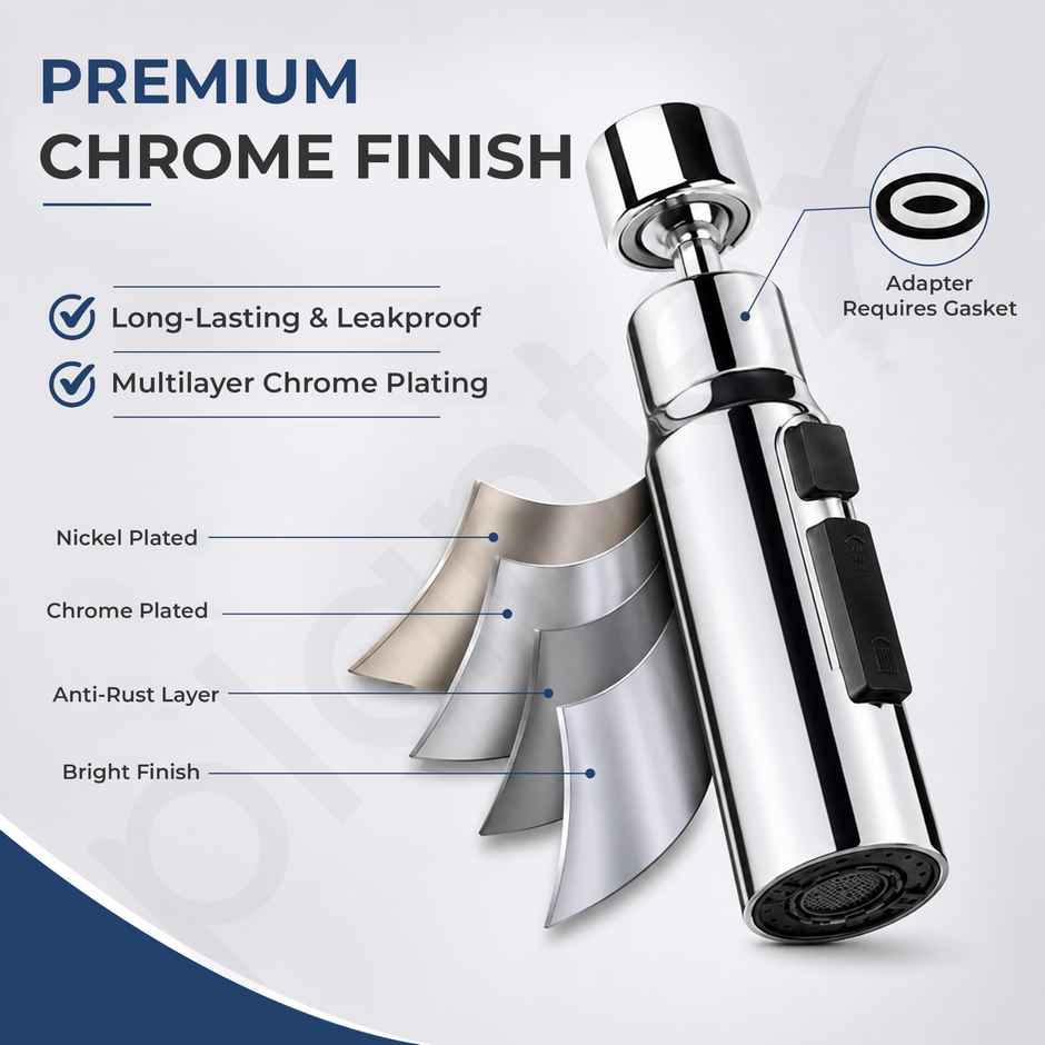 Plantex Faucet Aerator | Acrylonitrile Butadiene Styrene | Chrome