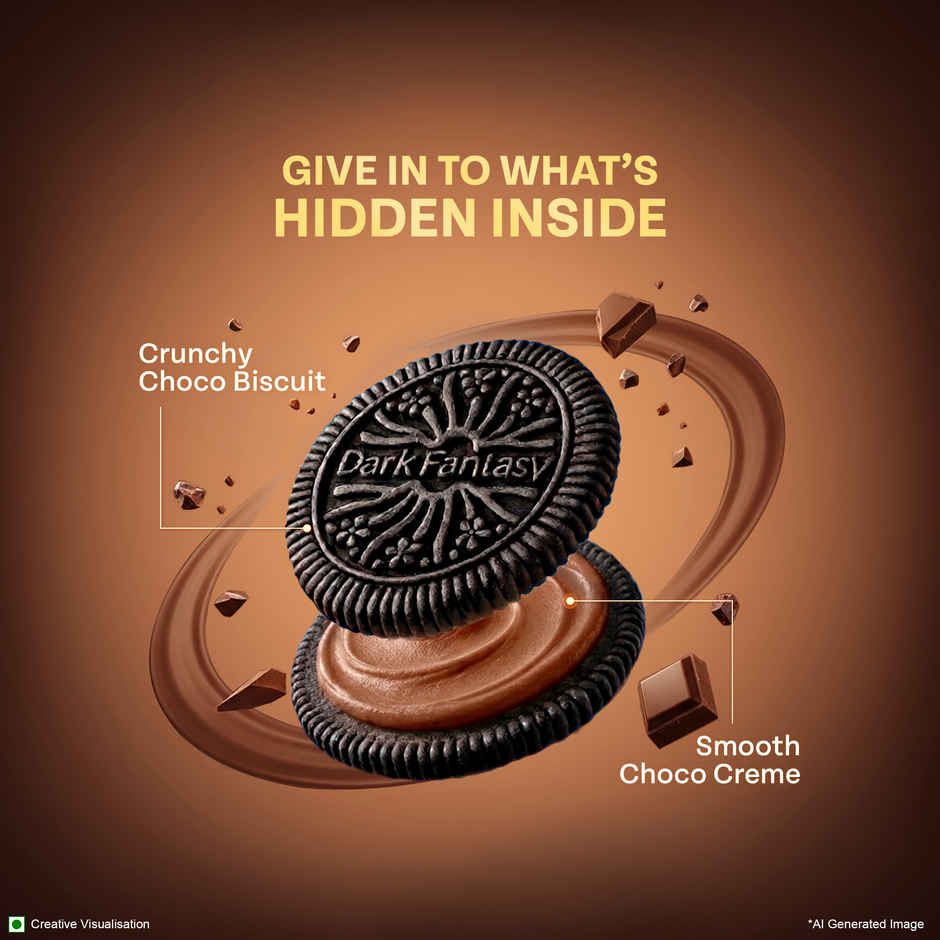 Sunfeast Dark Fantasy Choco Sandwich Creme Biscuits