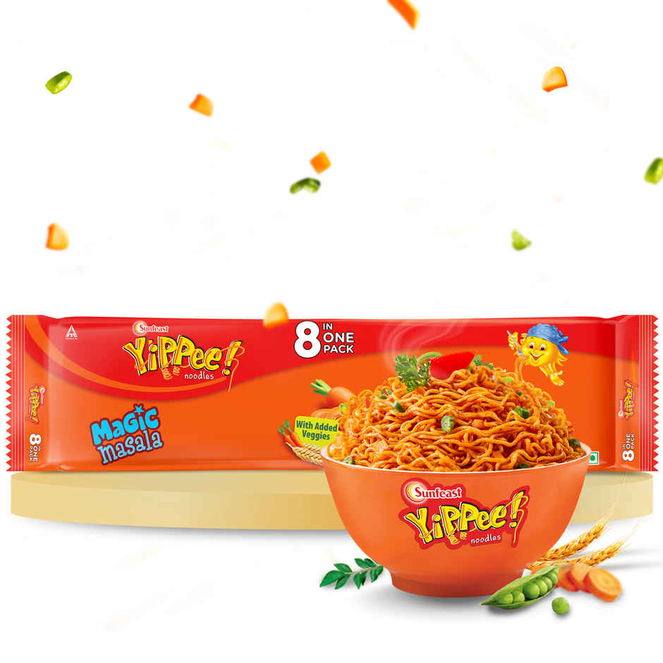 YiPPee! Magic Masala Noodles with Added Veggies - The Better Noodles