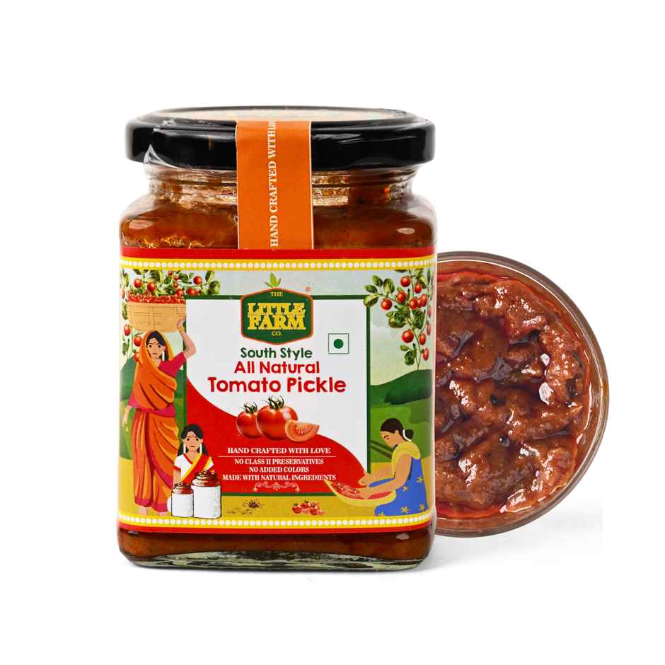 The Little Farm Co Tomato Pickle | Authentic Tamil Nadu South Style Tamatar Achar
