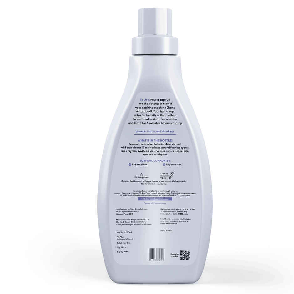 Koparo Clean Lavender & Lilac Front & Top Load Natural Detergent Liquid Combo