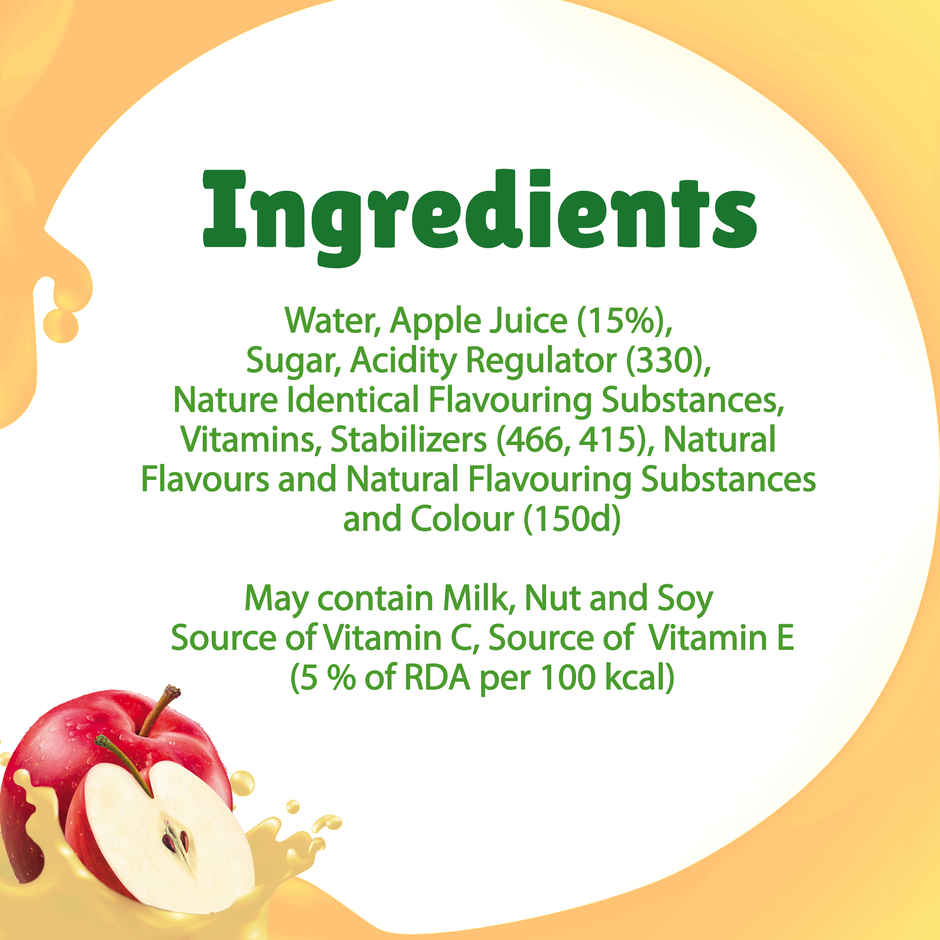 B Natural Apple Juice, Vitamin C & E