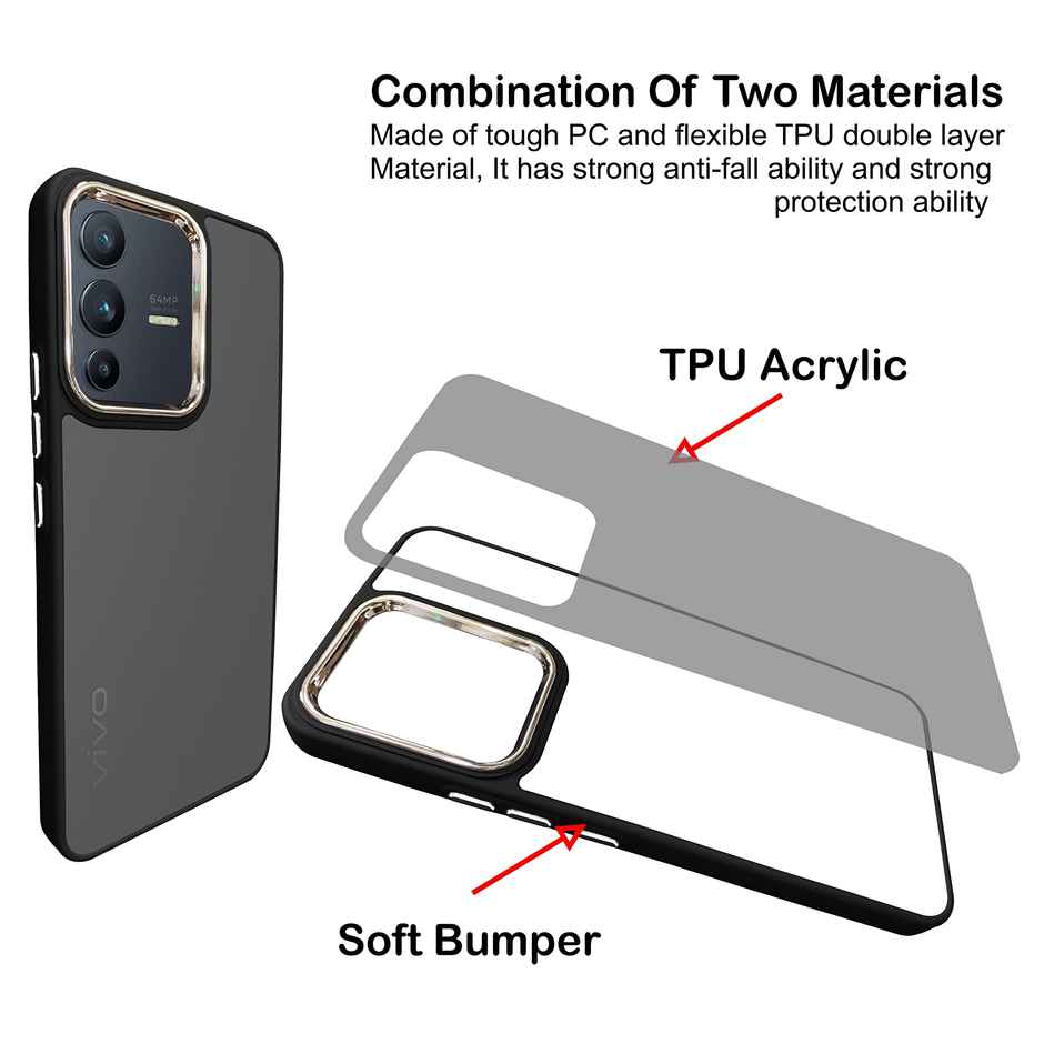 Artistque Case for Vivo V23 5g Back Cover - colored Frosted Stylish Cover