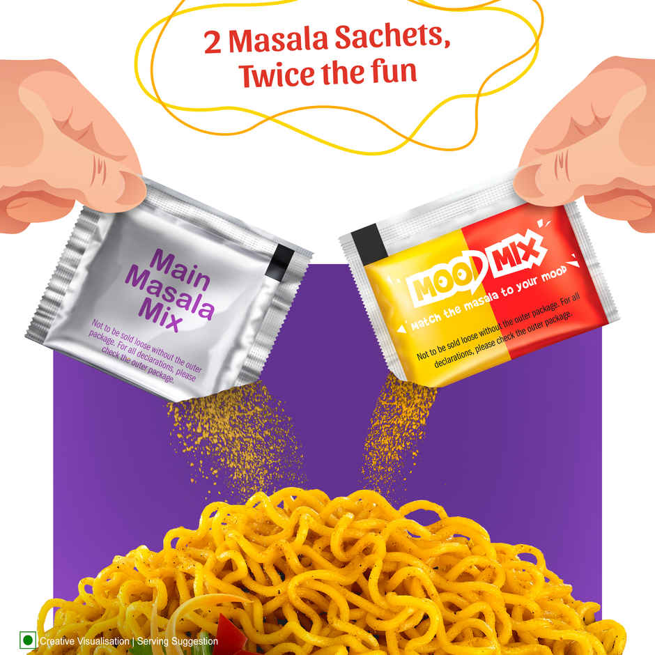 YiPPee! Mood Masala Noodles - 2 Masala Sachets Combo