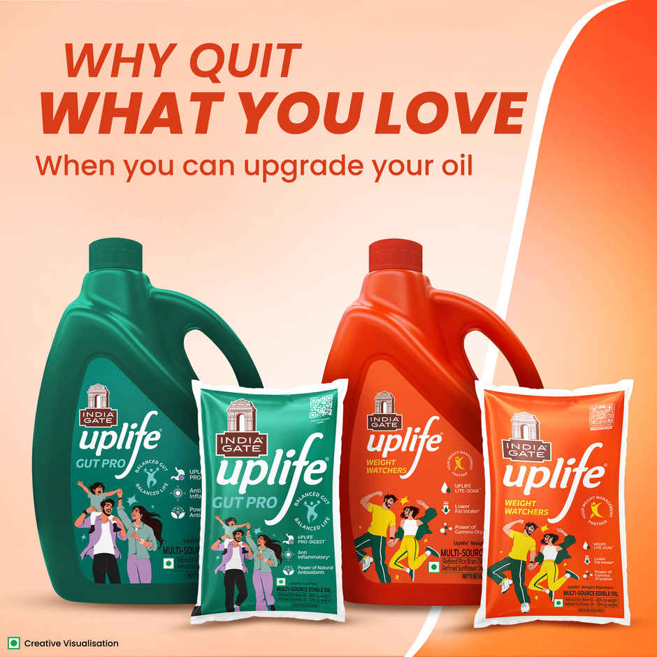 India Gate Uplife Weight Watchers Oil | Light Cooking Oil