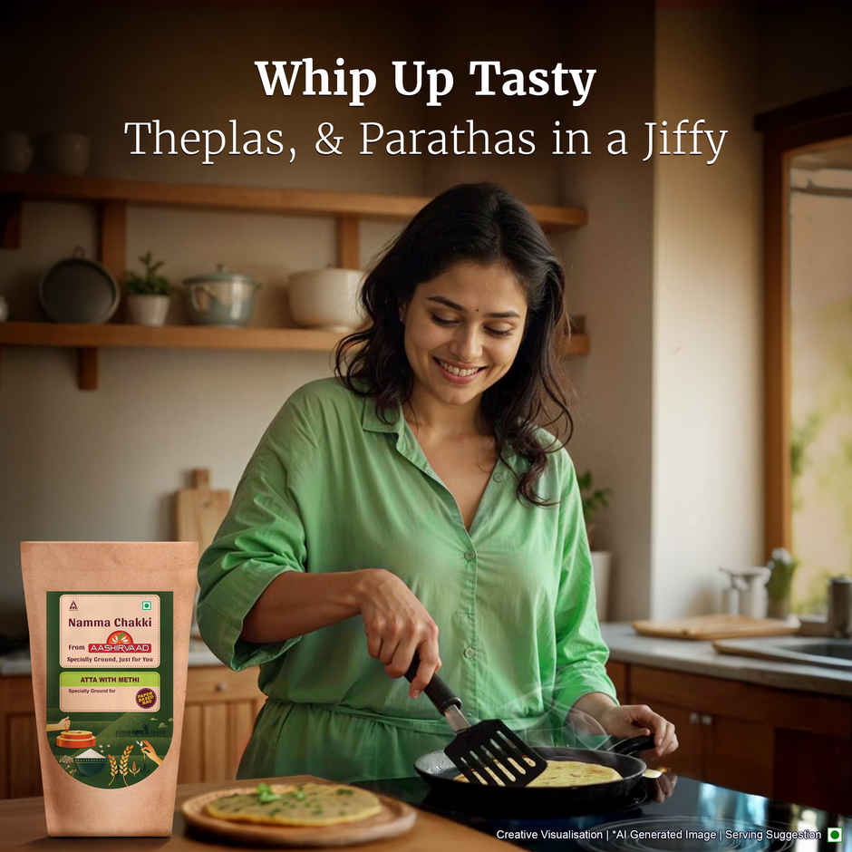 Namma Chakki Methi Atta By Aashirvaad, 1kg