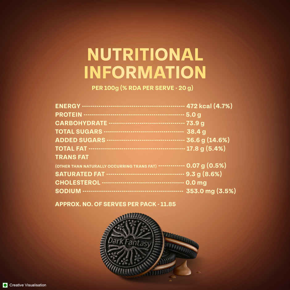 Sunfeast Dark Fantasy Choco Sandwich Creme Biscuits