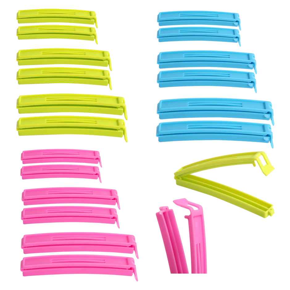 Cutting EDGE 18 Pcs Plastic Snack Bag Packet Sealing Clip For Kitchen | Multicolor