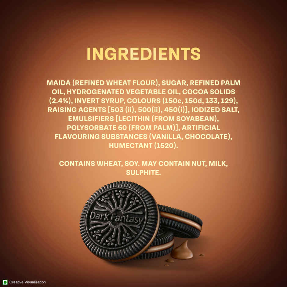 Sunfeast Dark Fantasy Choco Sandwich Creme Biscuits