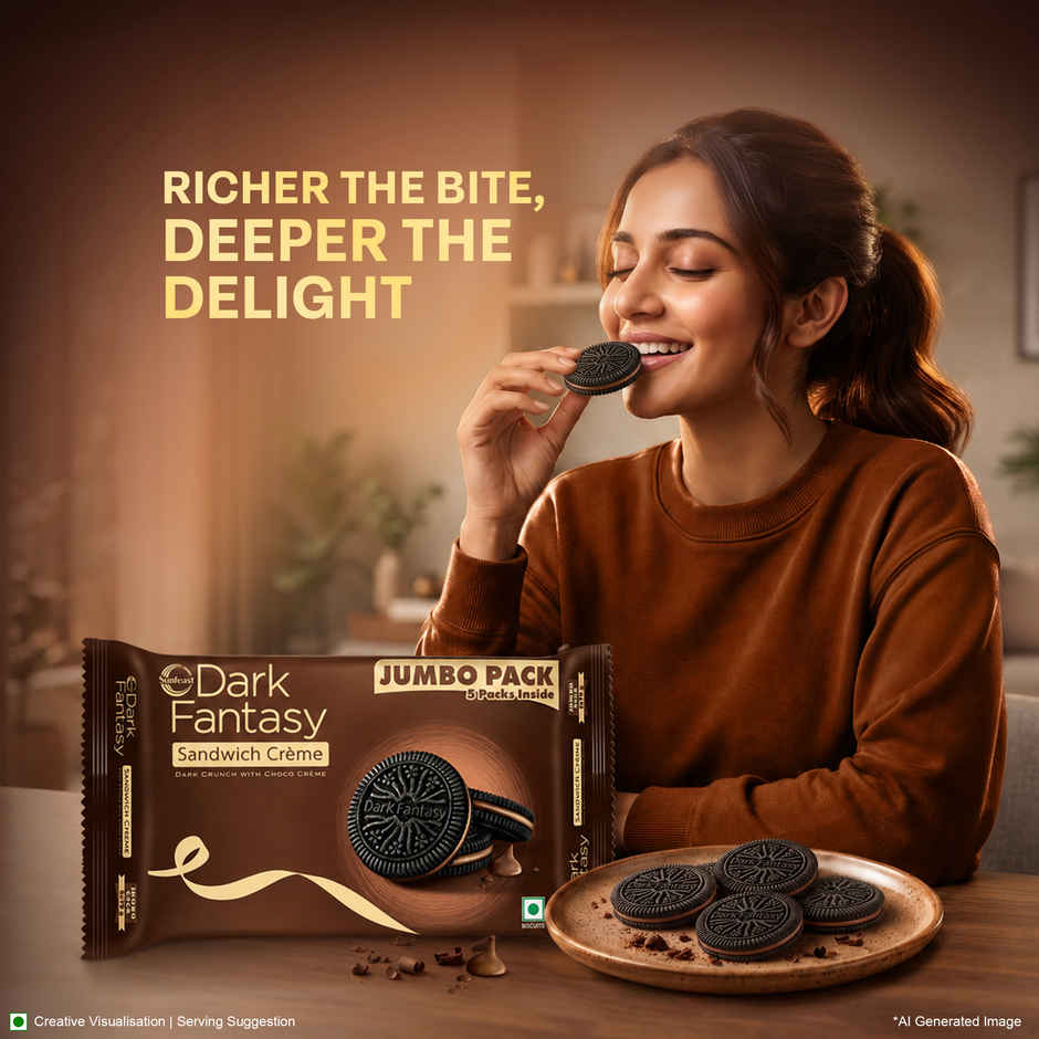 Sunfeast Dark Fantasy Choco Sandwich Creme Biscuits