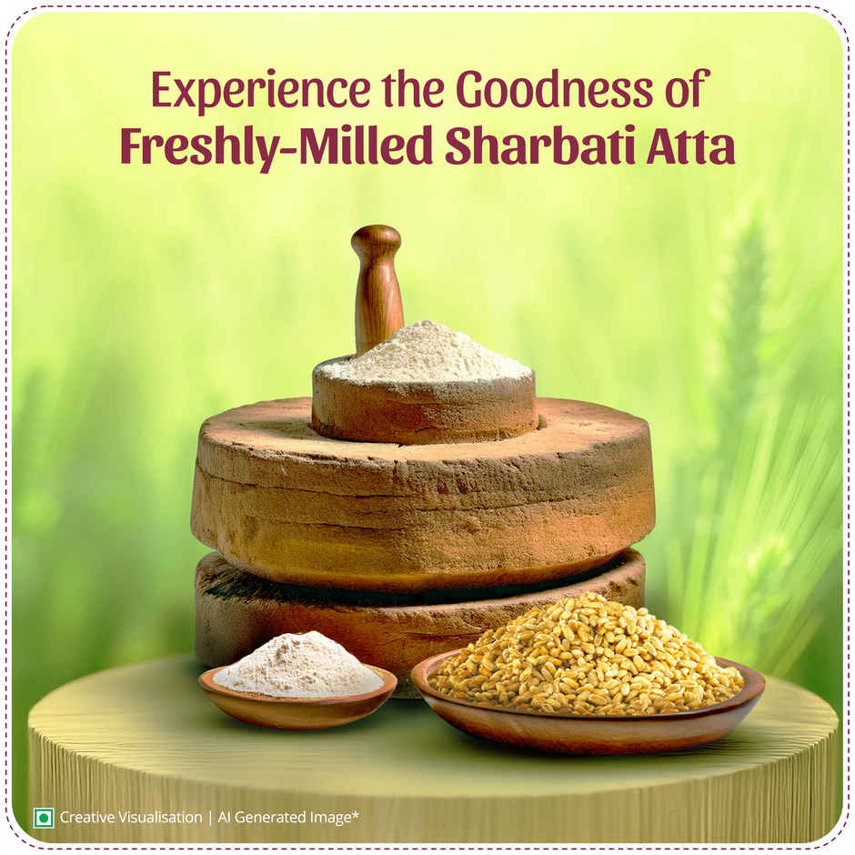 Namma Chakki Sharbati Atta By Aashirvaad, 5kg