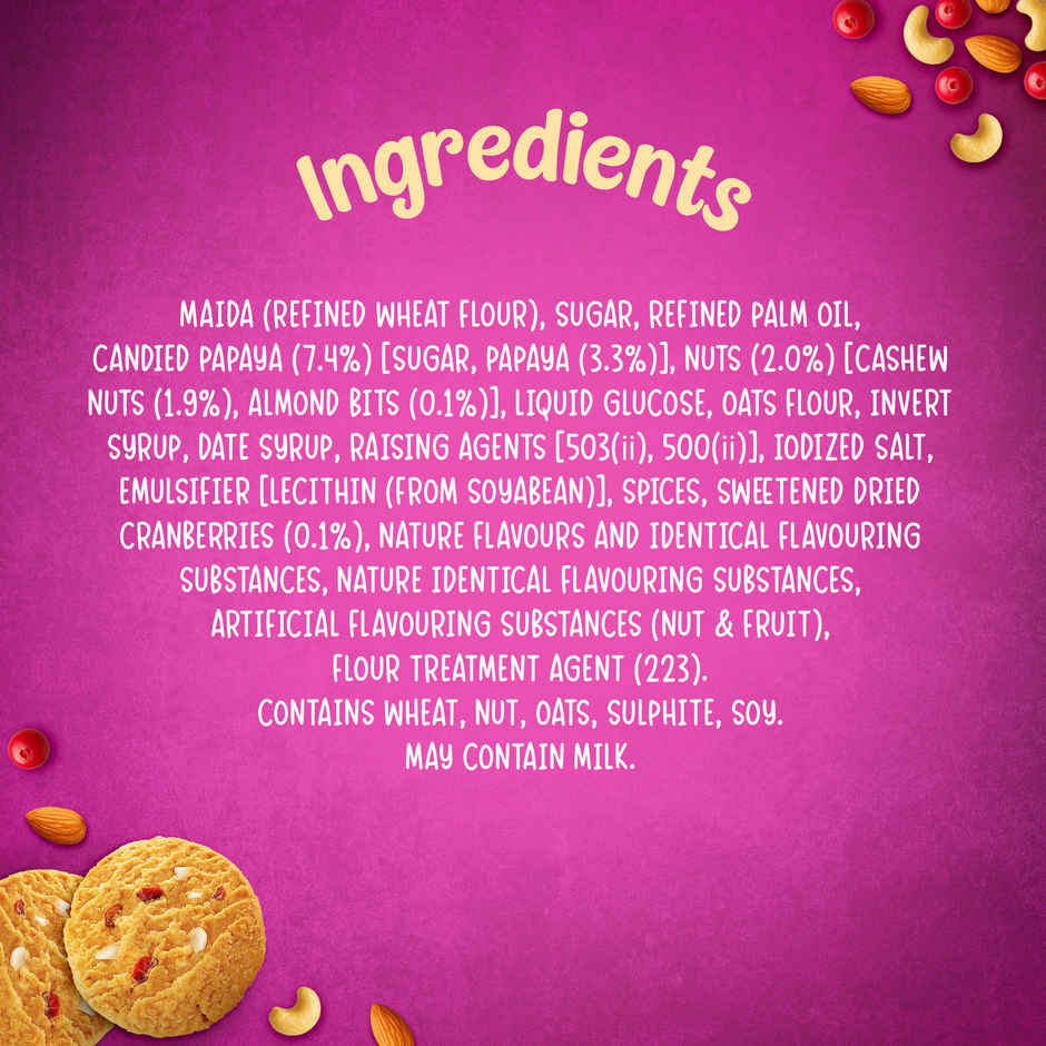 Fruit & Nut Bakery Cookies by Sunfeast Mom's Magic