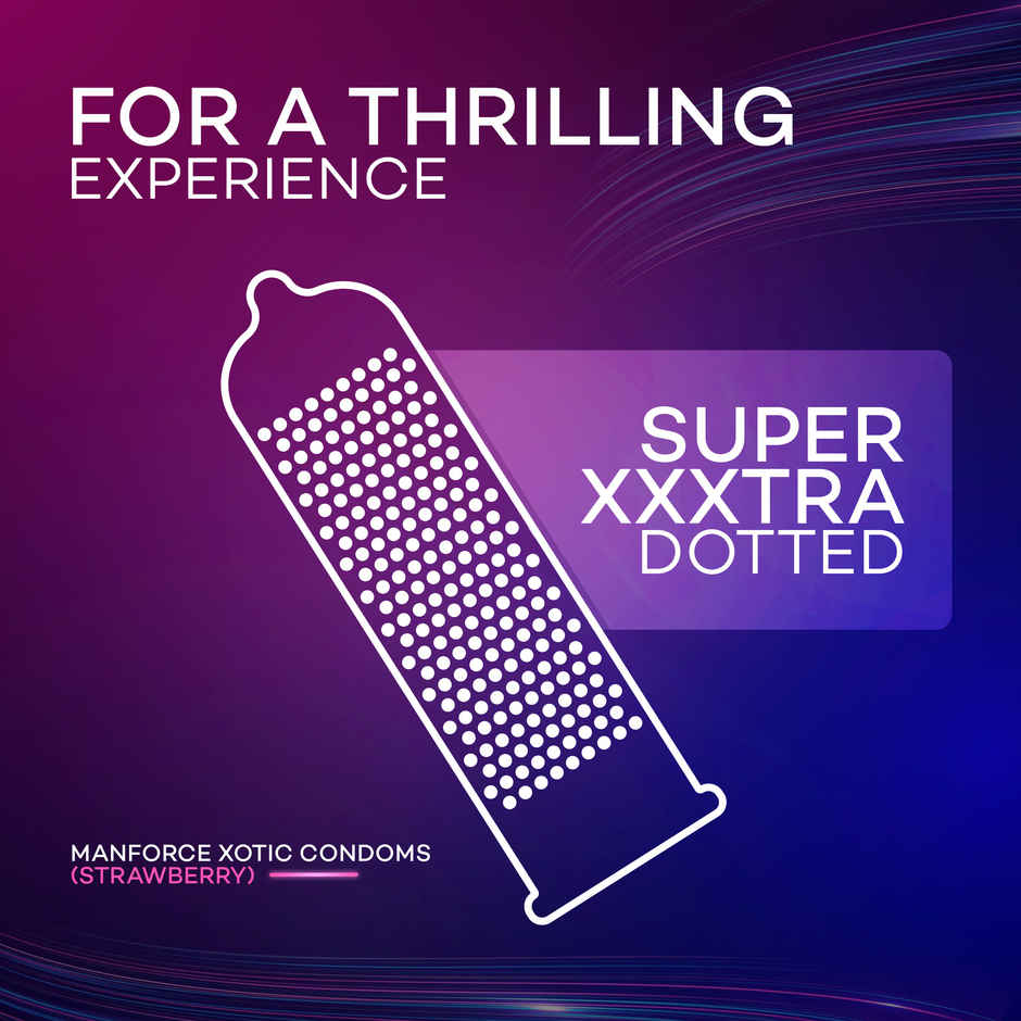 Manforce 3 in 1 Condoms Combo Pack, Assorted Flavours (Chocolate, Strawberry, Black Grapes, Mint & Melon Flavoured Condoms)