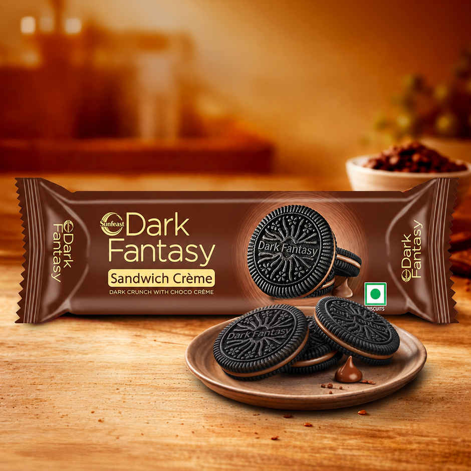 Sunfeast Dark Fantasy Choco Sandwich Creme Biscuits