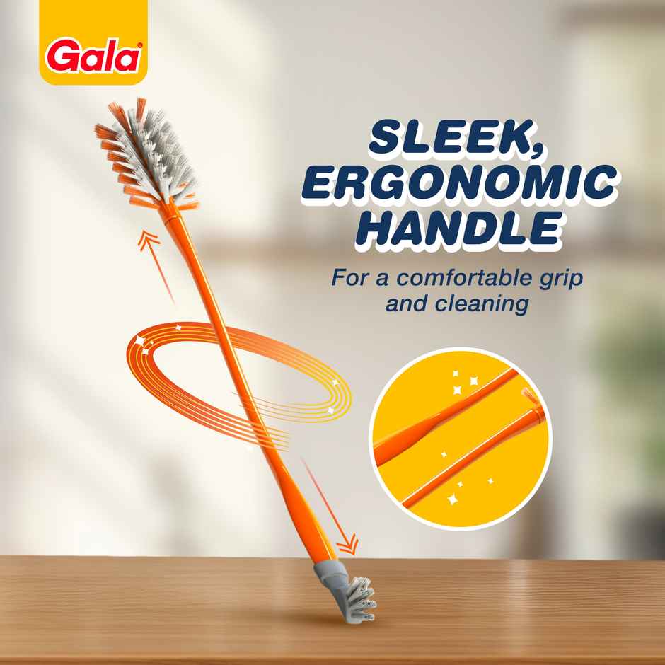 Gala Antibacterial Water Bottle Cleaner Brush with cap cleaning brush
