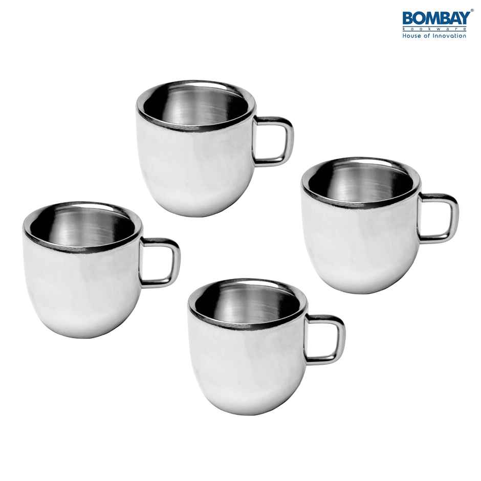 Bombay Kookware Stainless Steel Apple Cup Pack Of 4