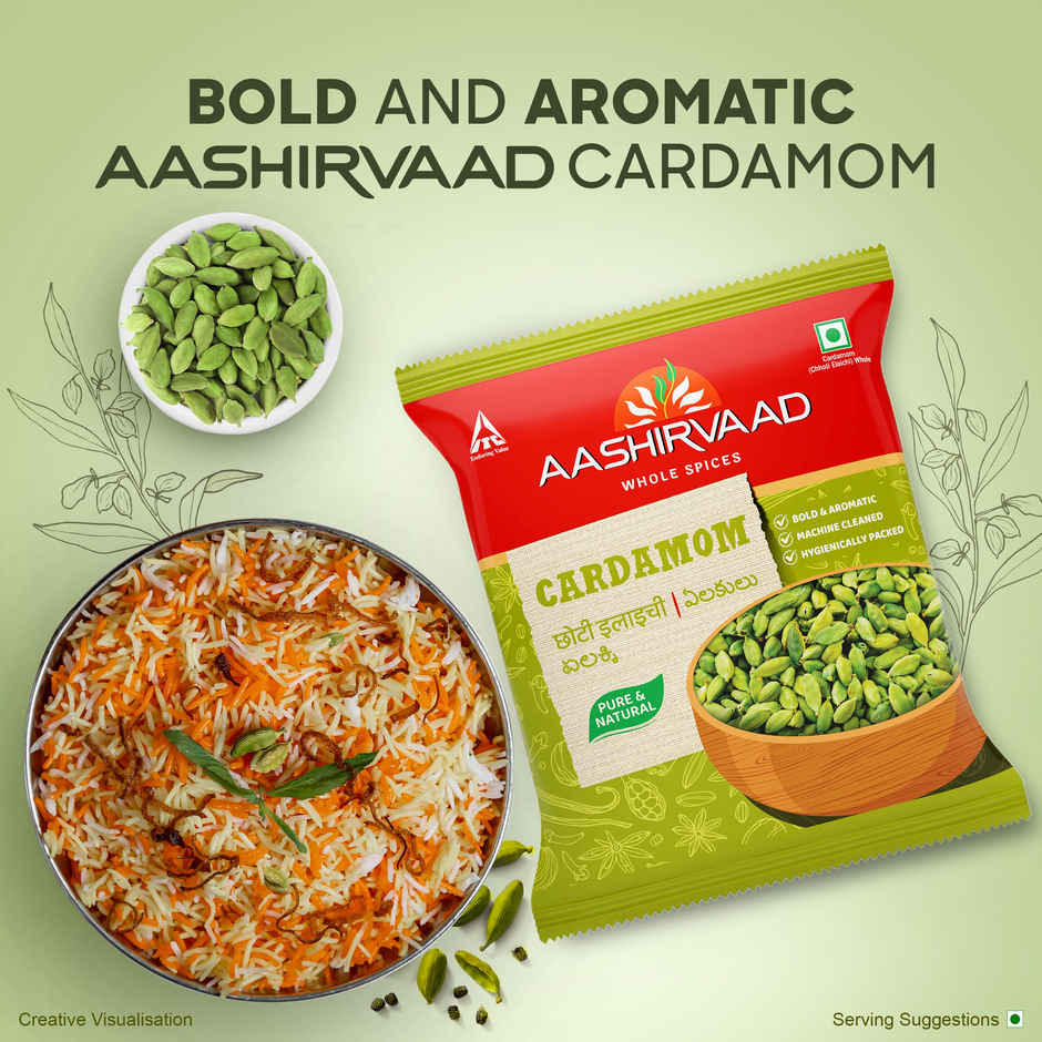Aashirvaad Green Cardamom | Whole | Elaichi