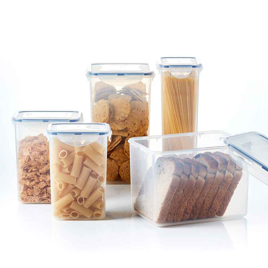 LocknLock Classics Tall Square Platic Food Container | Transparent - 2.6 L