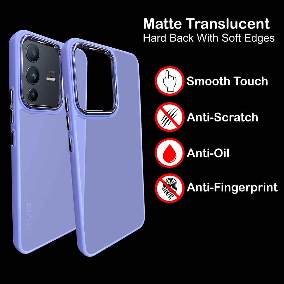 Artistque Case for Vivo V23 5g Back Cover | colored Frosted Stylish Cover