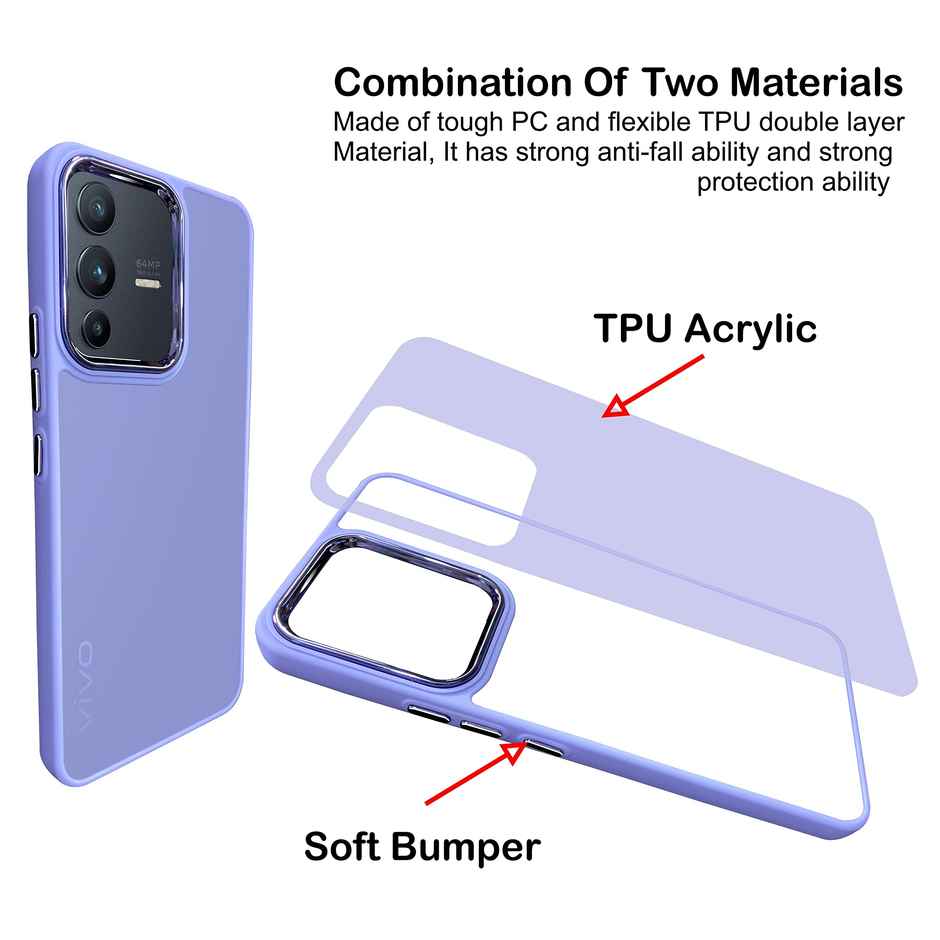 Artistque Case for Vivo V23 5g Back Cover | colored Frosted Stylish Cover