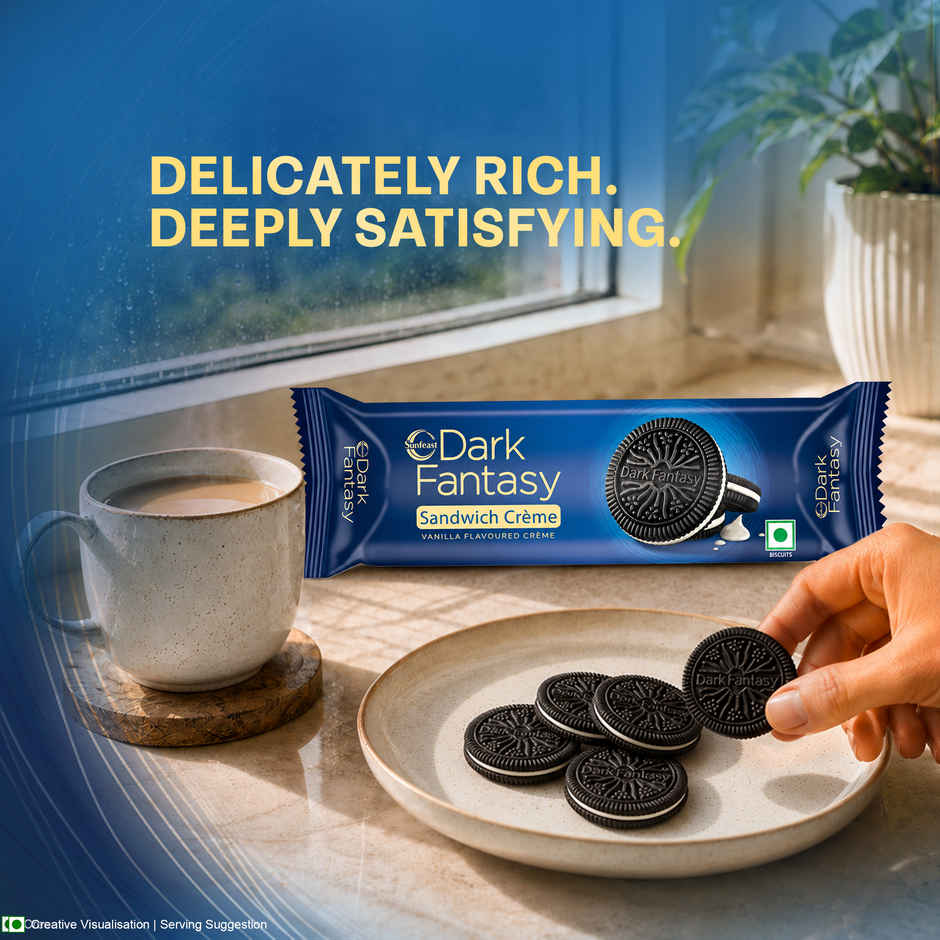 Sunfeast Dark Fantasy Vanilla Sandwich Creme Biscuits