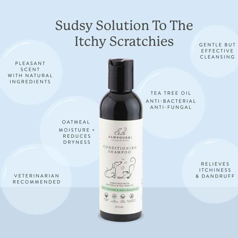 Pawpourri Dog Conditioning Shampoo | Anti-Itch and Anti-Bacterial