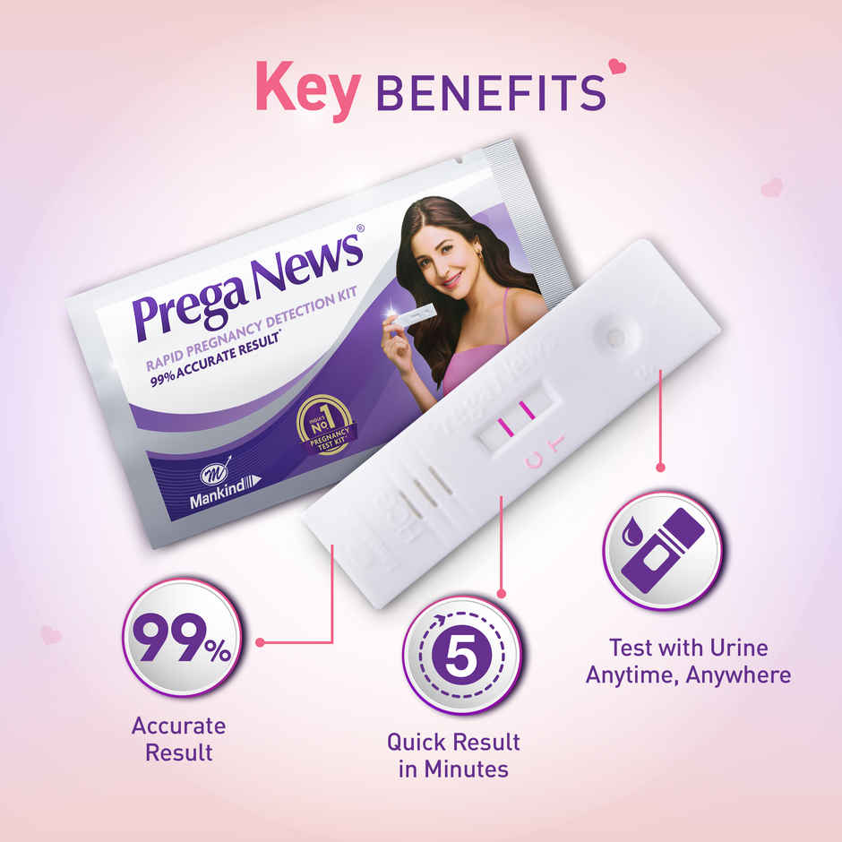 Prega News Value Pack One Step Urine Hcg Pregnancy Test Kit Device