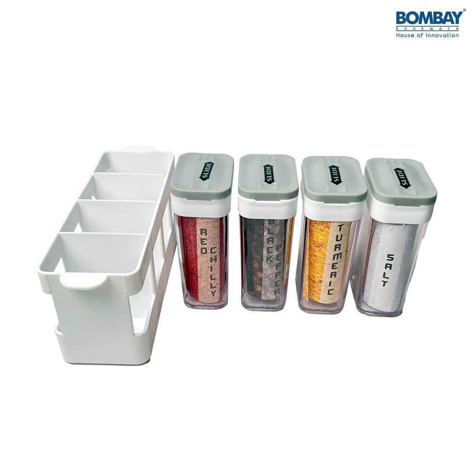 Spice and Masala Holder | With Tray Grey Colour