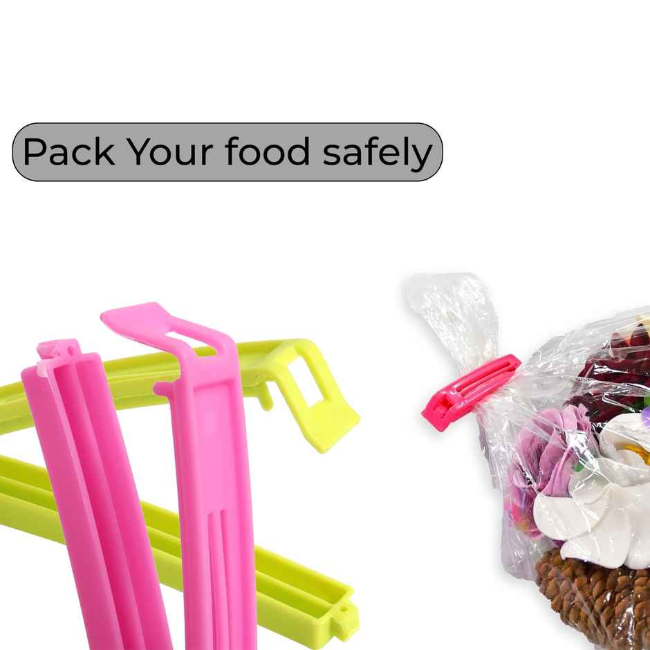 Cutting EDGE 18 Pcs Plastic Snack Bag Packet Sealing Clip For Kitchen | Multicolor