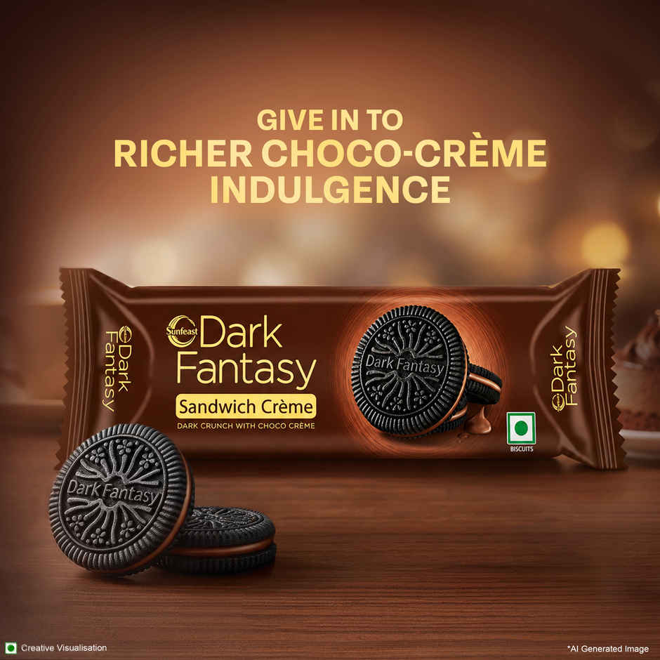 Sunfeast Dark Fantasy Choco Sandwich Creme Biscuits