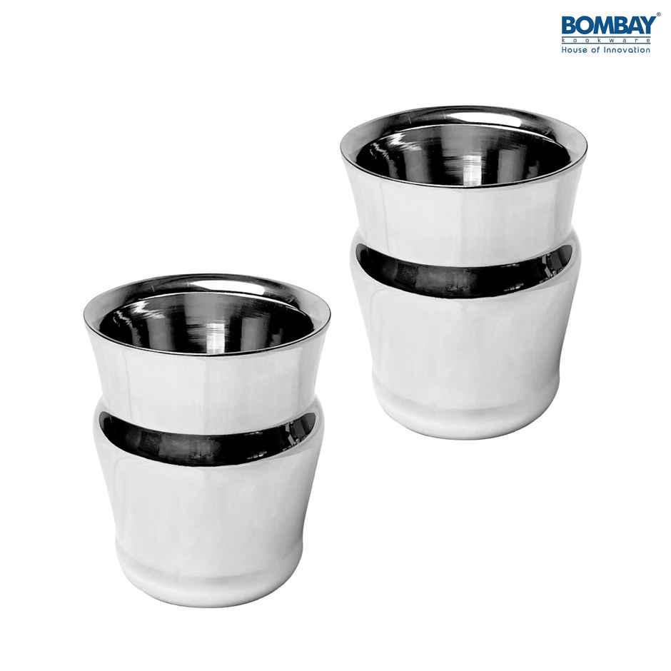Bombay Kookware Stainless Steel Brezza Mug Pack Of 2