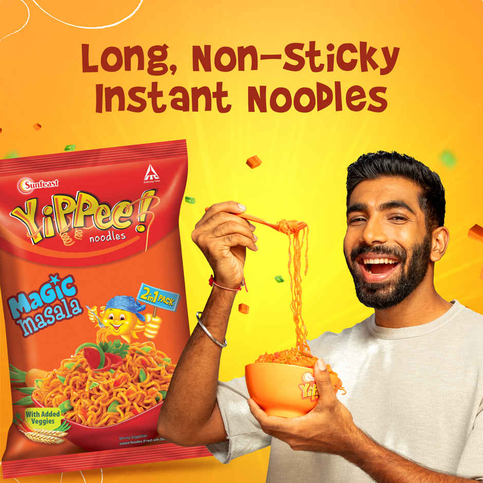 YiPPee! Magic Masala Noodles with Added Veggies - The Better Noodles