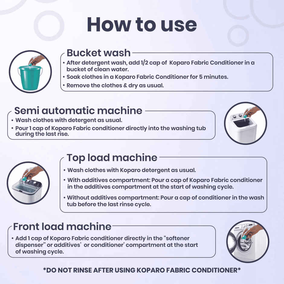 Koparo Clean After Wash French Lavender Fabric Conditioner | 100% vegan Combo