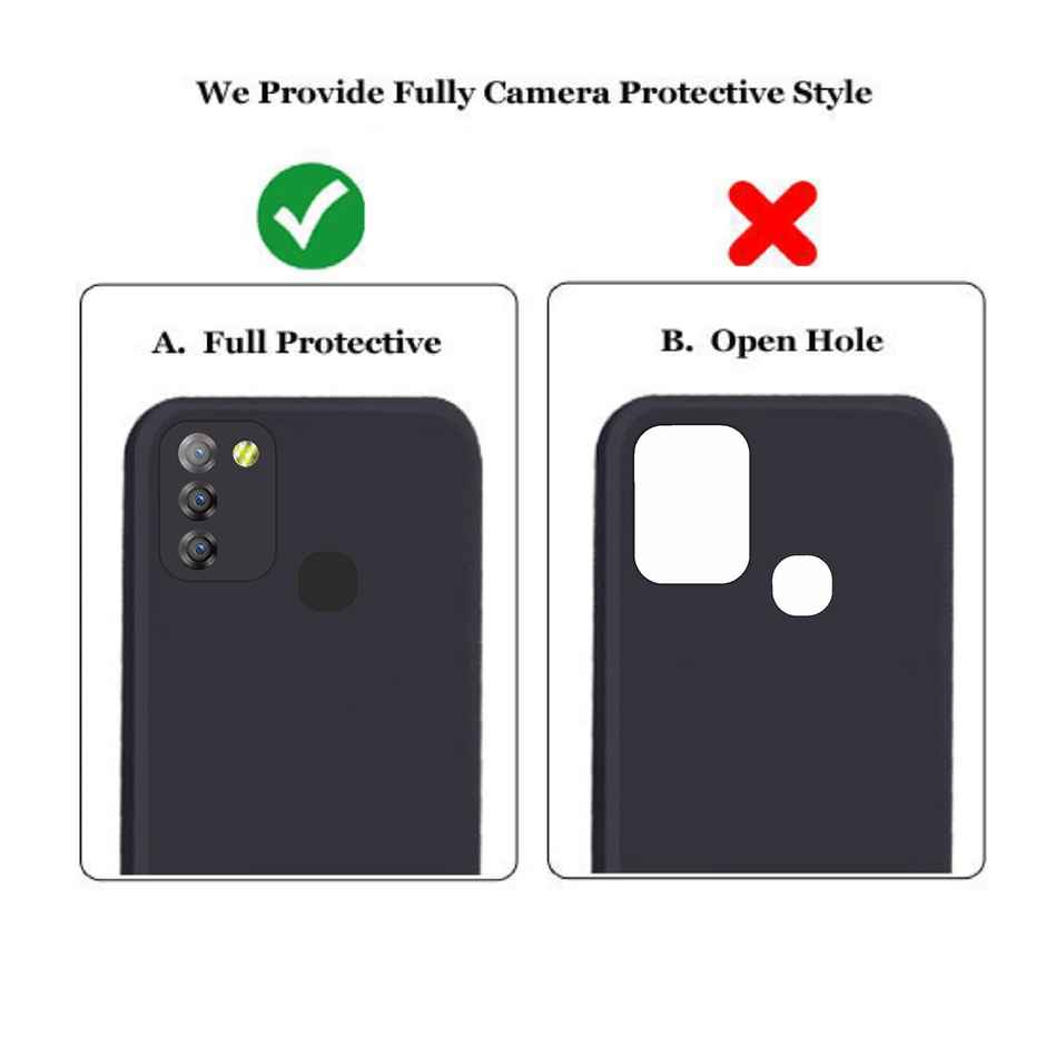 Artistque Case for Infinix Smart 5 Back Cover - Plain Liquid Silicone