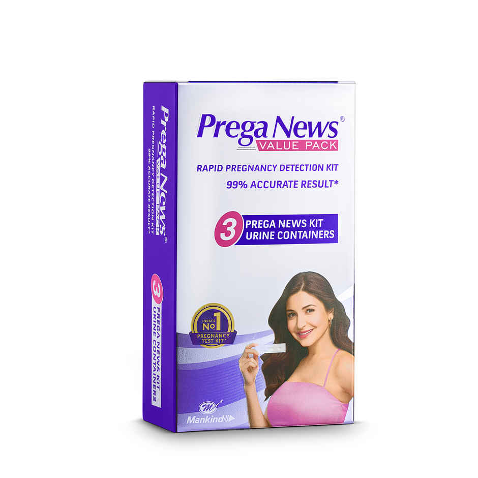 Prega News Value Pack One Step Urine Hcg Pregnancy Test Kit Device