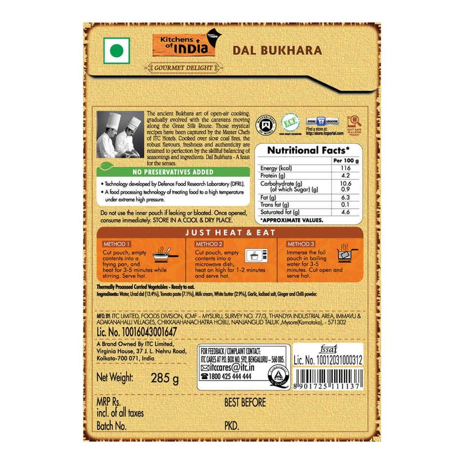 Kitchens of India Dal Bukhara Gravy Mix