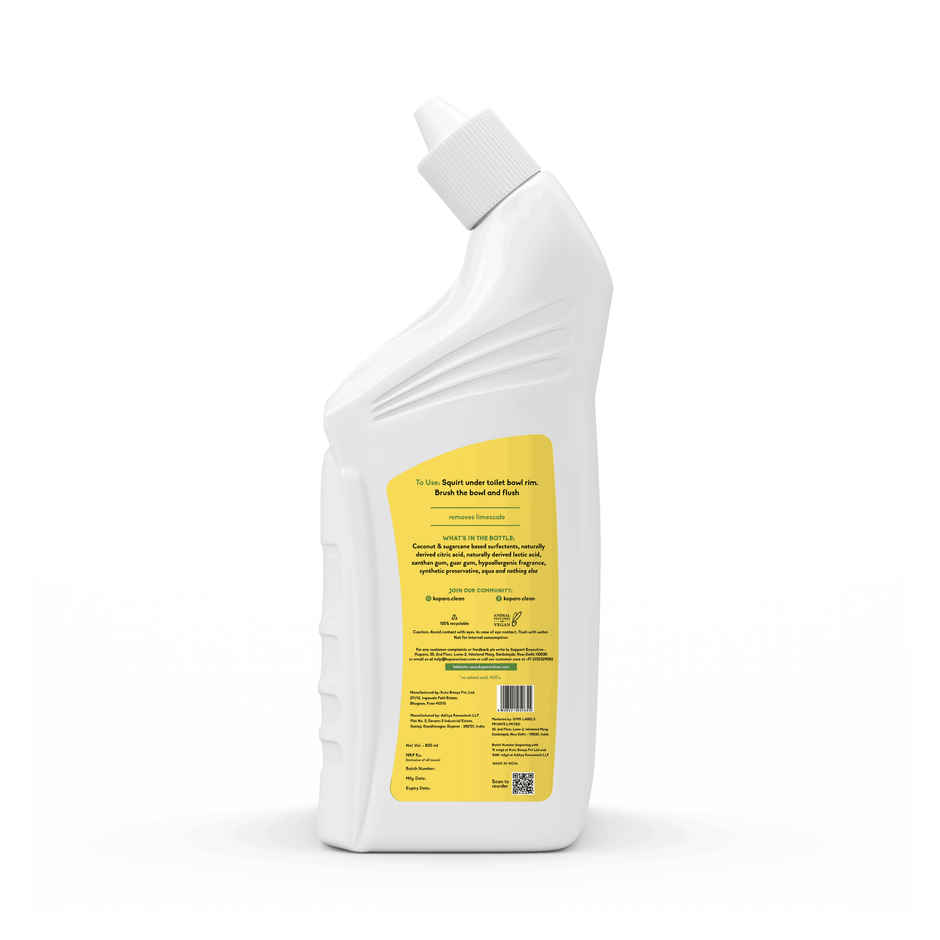 Koparo Plant Based Toilet Cleaner Liquid(800ml) & Gebi Sparkle Plus A Star Double Hockey Toilet Brush (Assorted)(1pc) Combo