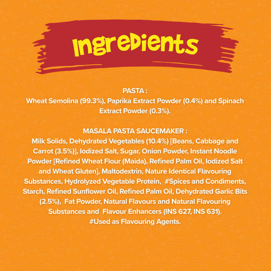 Sunfeast Yippee Tricolor Pasta Seasoning & Creamy Corn Combo