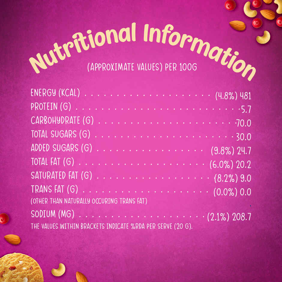 Fruit & Nut Bakery Cookies by Sunfeast Mom's Magic