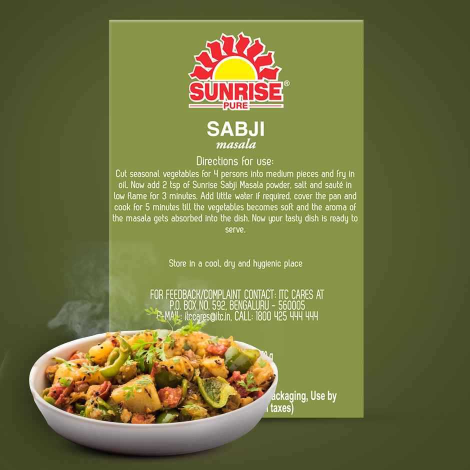 Sunrise Pure Sabji Masala Spice Powder