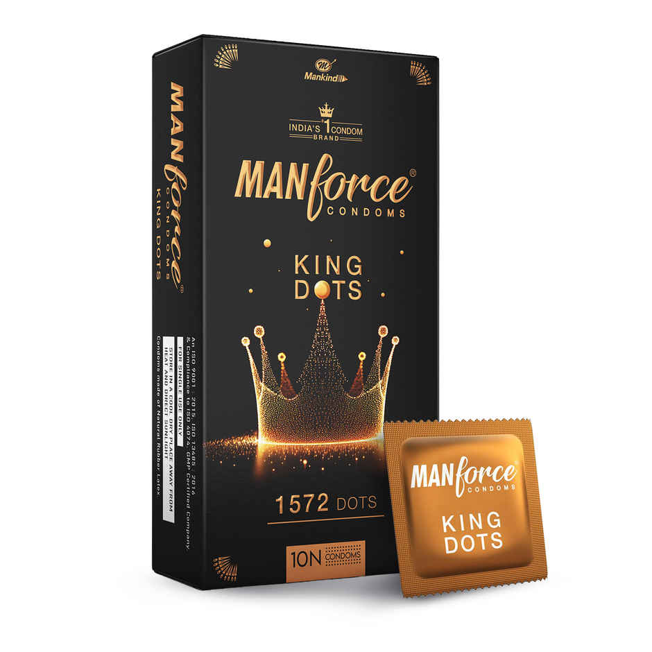 Manforce King Dot | Spiral-Dotted Condom for Enhanced Pleasure Combo