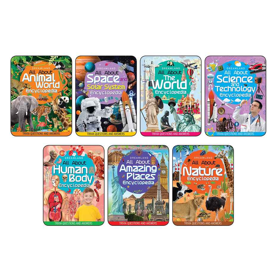 Children Encyclopedia Books For Kids Pack For Age 5 - 15 Years-All About Trivia Questions & Answers
