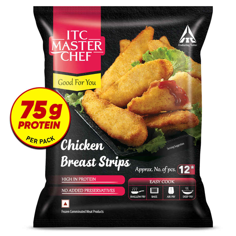 ITC Master Chef Chicken Breast Strips | High in Protein | No Added Preservatives | 12 pieces