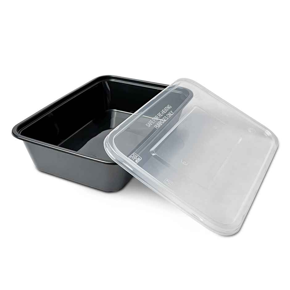 CREW4 Polypropylene Reusable Meal Prep Container | Boxes with Lid Food Storage - 500 ml