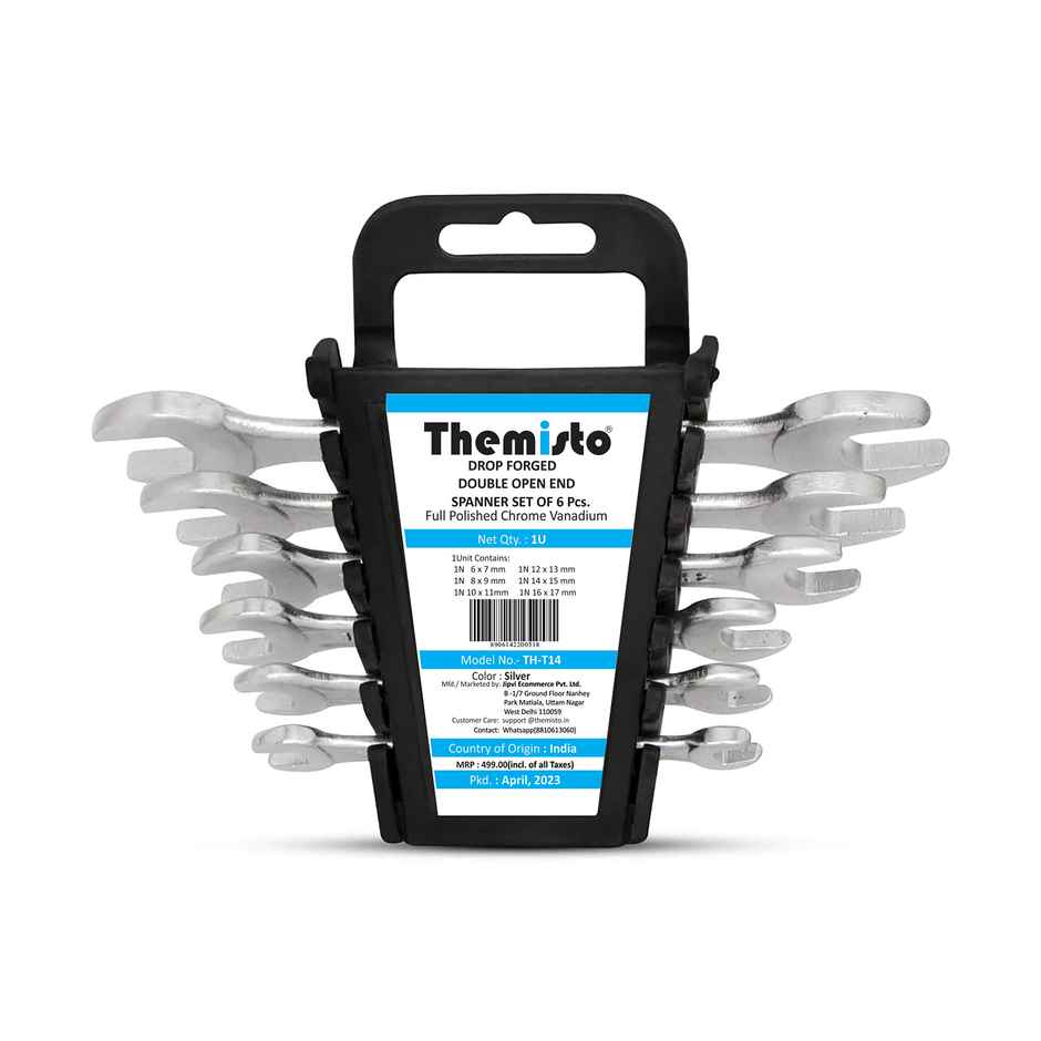 Themisto TH-T14 Double Open Ended Spanner Set | Pack of 6