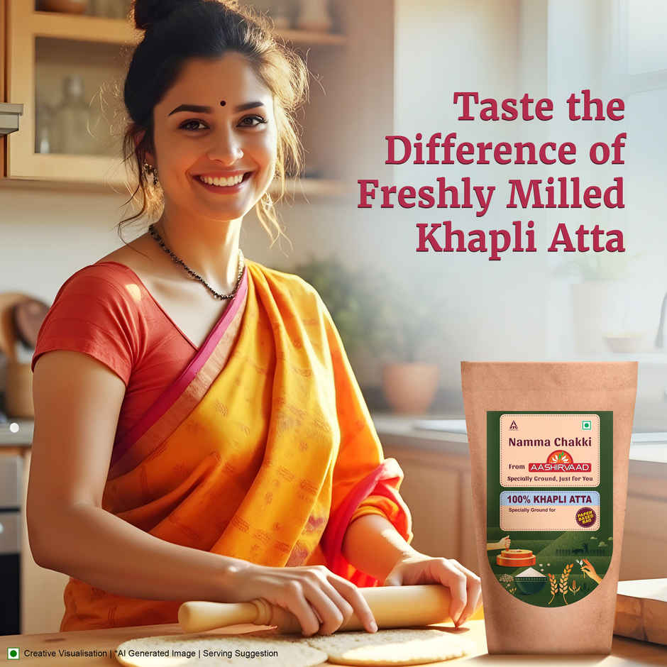 Khapli Wheat Atta Namma Chakki | Aashirvaad