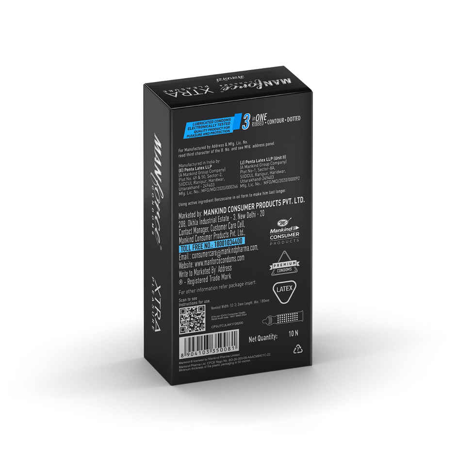 Manforce Xtra Pleasure Climax Delay Dotted Condom