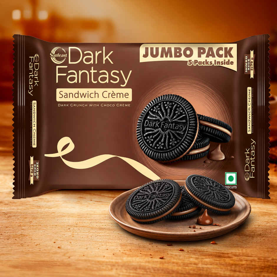 Sunfeast Dark Fantasy Choco Sandwich Creme Biscuits