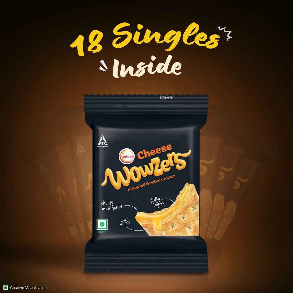 Cheesy Crackers by Sunfeast Wowzers