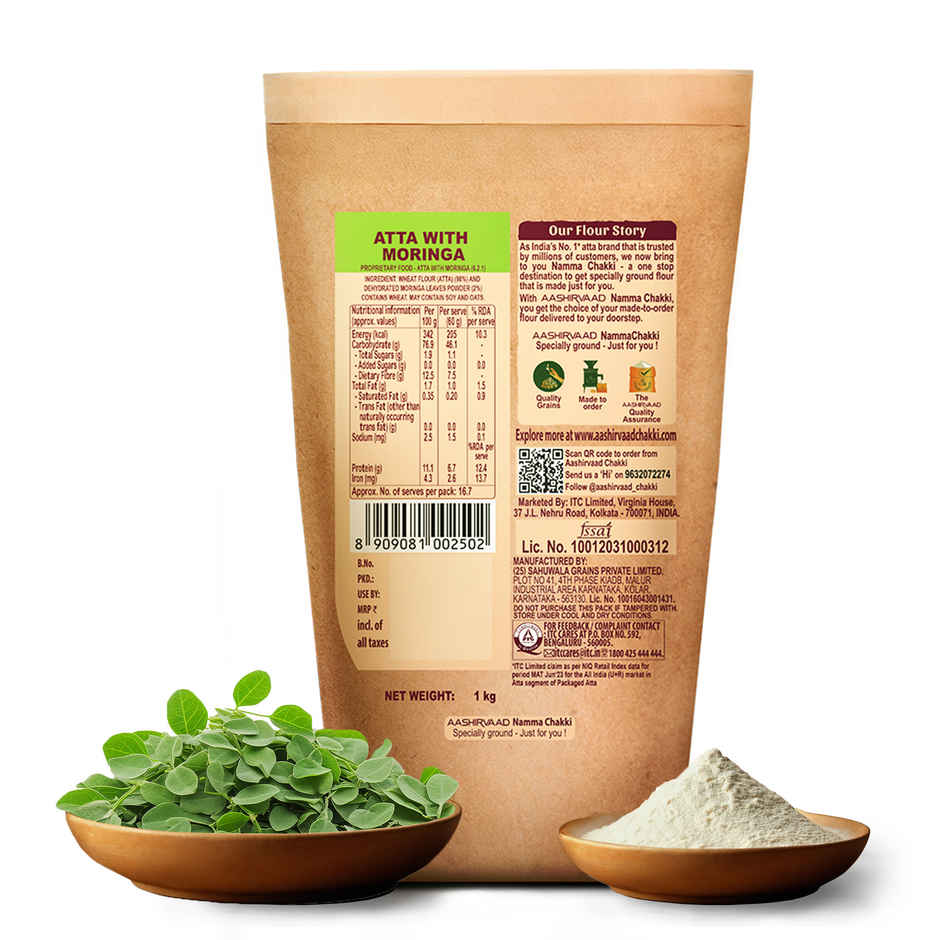 Namma Chakki Moringa Atta By Aashirvaad, 1kg
